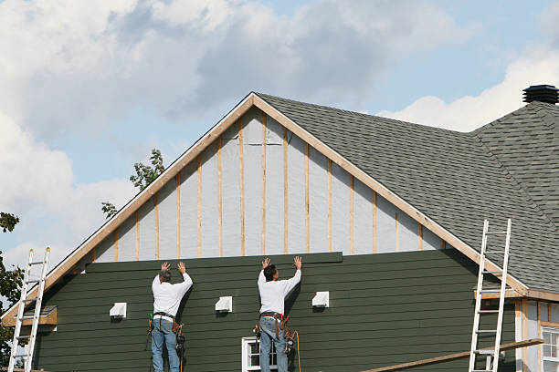 Professional Siding technician working in Semora, NC